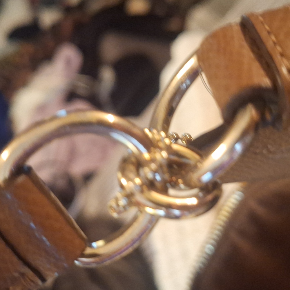 Coach Tan Signature Hobo Bag Nwot - Picture 14 of 16